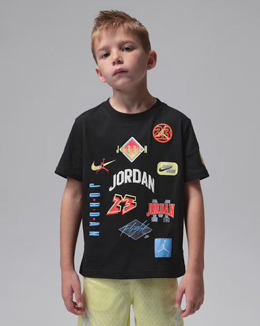 Jordan Boys Boys Dynasty Patch T-shirt In Black