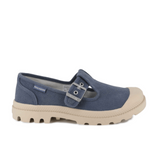 Palladium Womens Pampa M-Jane Washed Shoes In Vintage Indigo