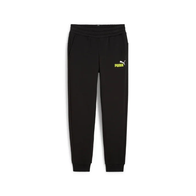 Puma Ess+ 2 Col Logo TR Pants In Black