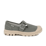 Palladium Womens Pampa M-Jane Washed Shoes In Vetiver