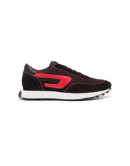 Diesel Mens Black/Red S-Racer Lc Sneakers