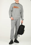 Just Cavalli Mens Patch Crew Neck Sweatshirt In Grey