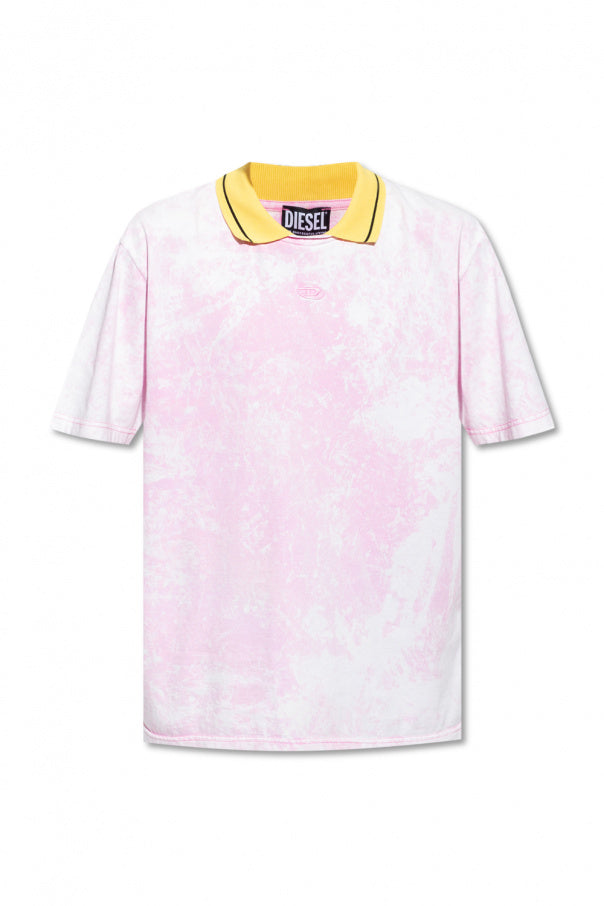 Diesel Mens A038510Kb T Justol Pink T-Shirt