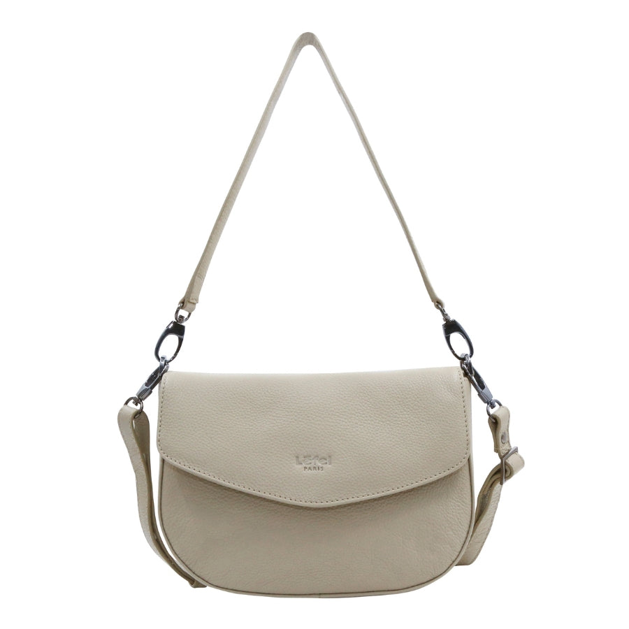 Lefel Round Flap Sling Bag In Sand