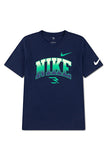 Nike Boys Gradient Collegiate T-Shirt In Navy