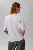 Calvin Klein Womens Seasonal Graphic Oversized T-Shirt In Light Blue