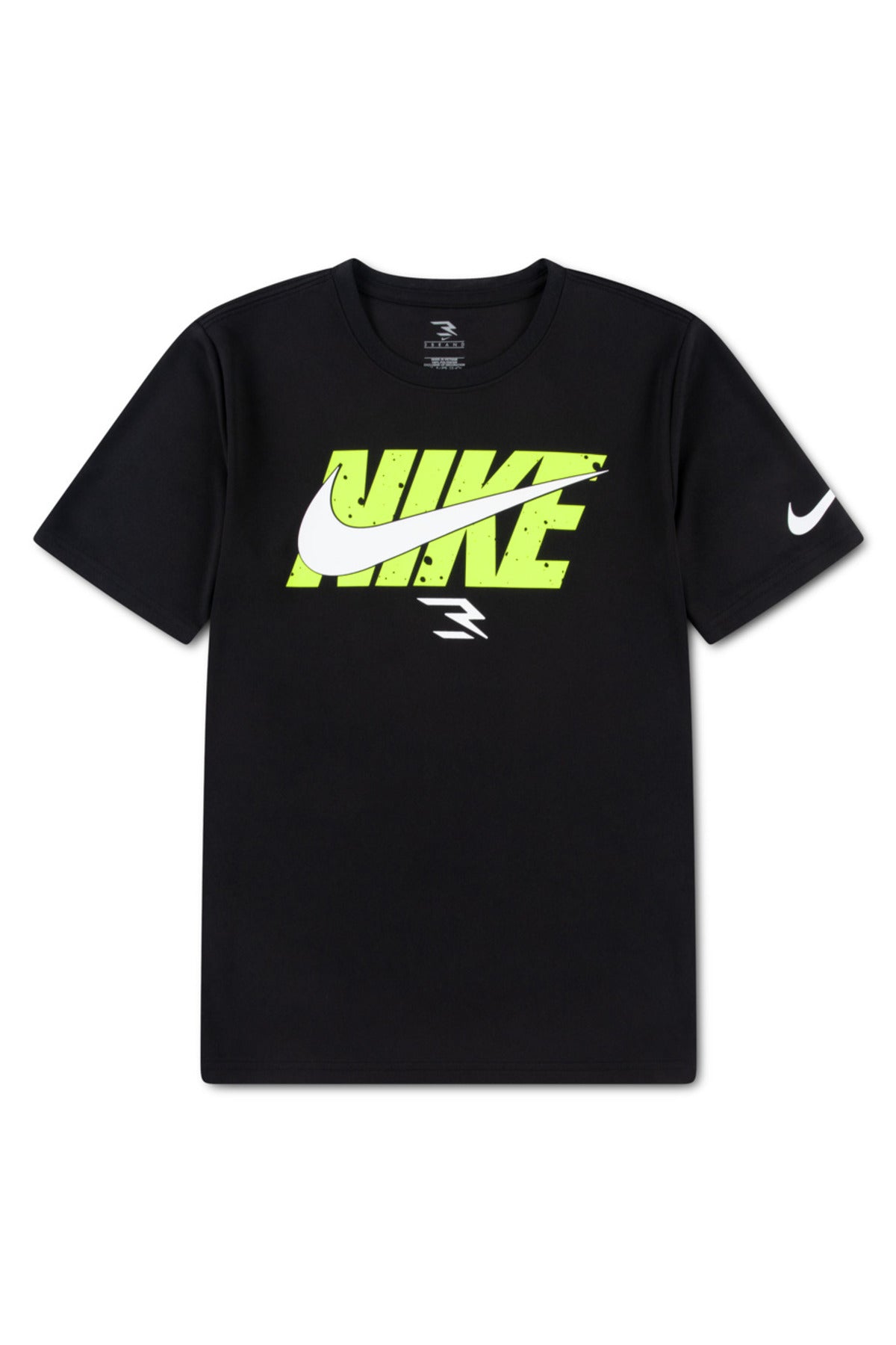 Nike Boys Wordblock Dri Fit T-Shirt In Black