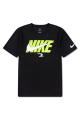 Nike Boys Wordblock Dri Fit T-Shirt In Black