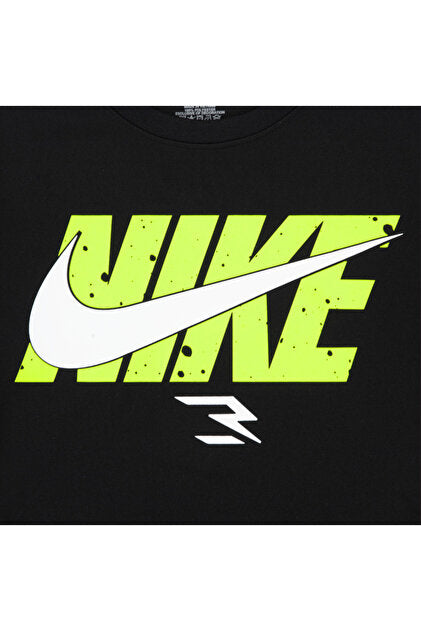 Nike Boys Wordblock Dri Fit T-Shirt In Black