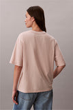 Calvin Klein Womens Seasonal Graphic Oversized T-Shirt In Beige