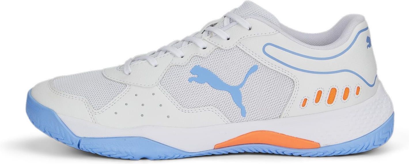 Puma Mens Solarsmash Rct Sneakers In White/Light Blue
