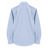 Polo Mens Long Sleeves Plain Stripe Shirt In Blue