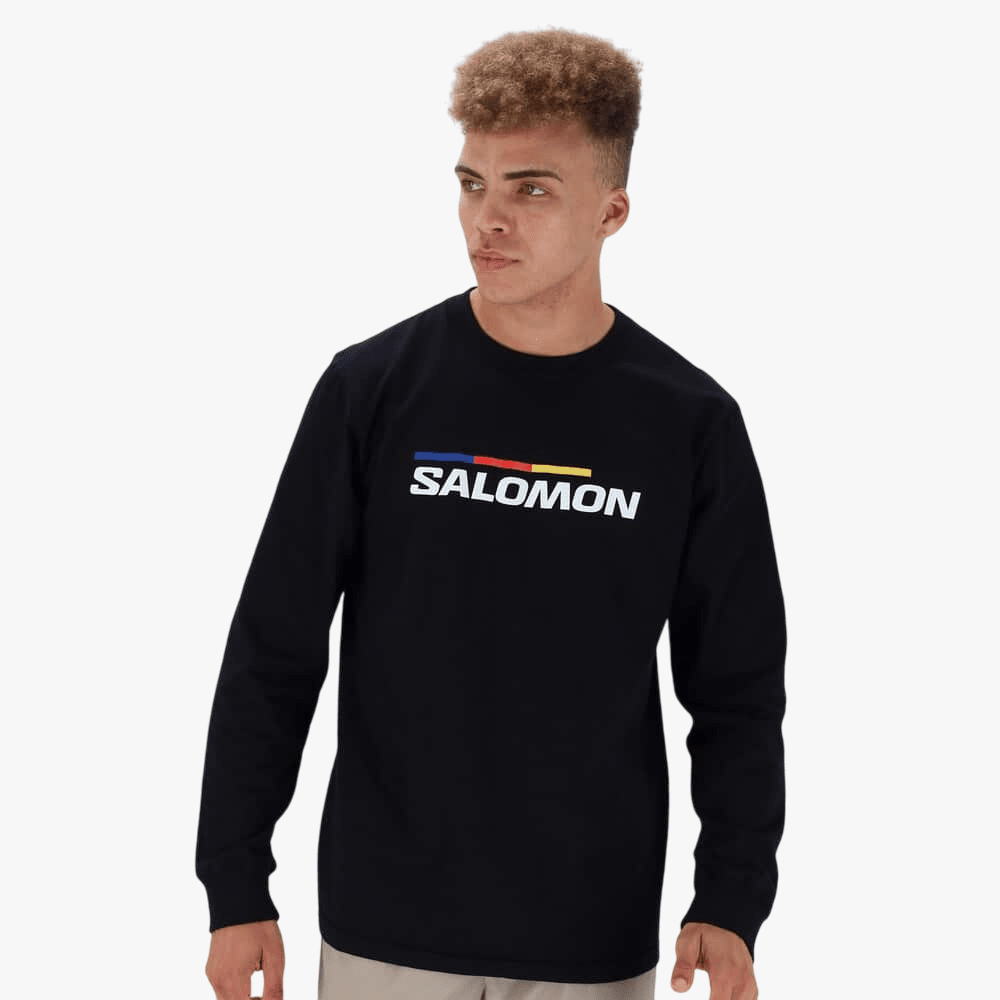 Salomon Mens Racer Ls Tee Black