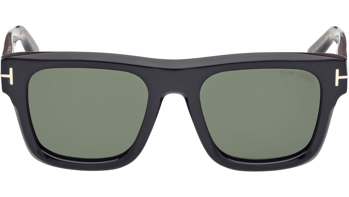 Tom Ford Unisex Sunglasses In Shiny Black