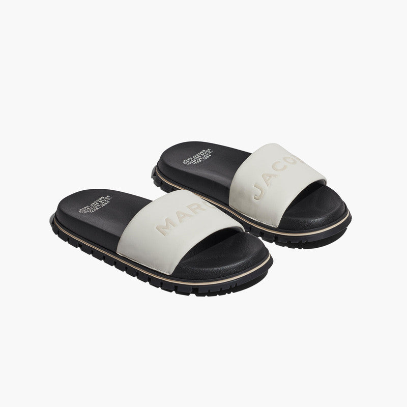 Marc Jacobs Womens The Slides in Black and White