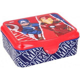 Avengers Sandwich Box In Navy & Red