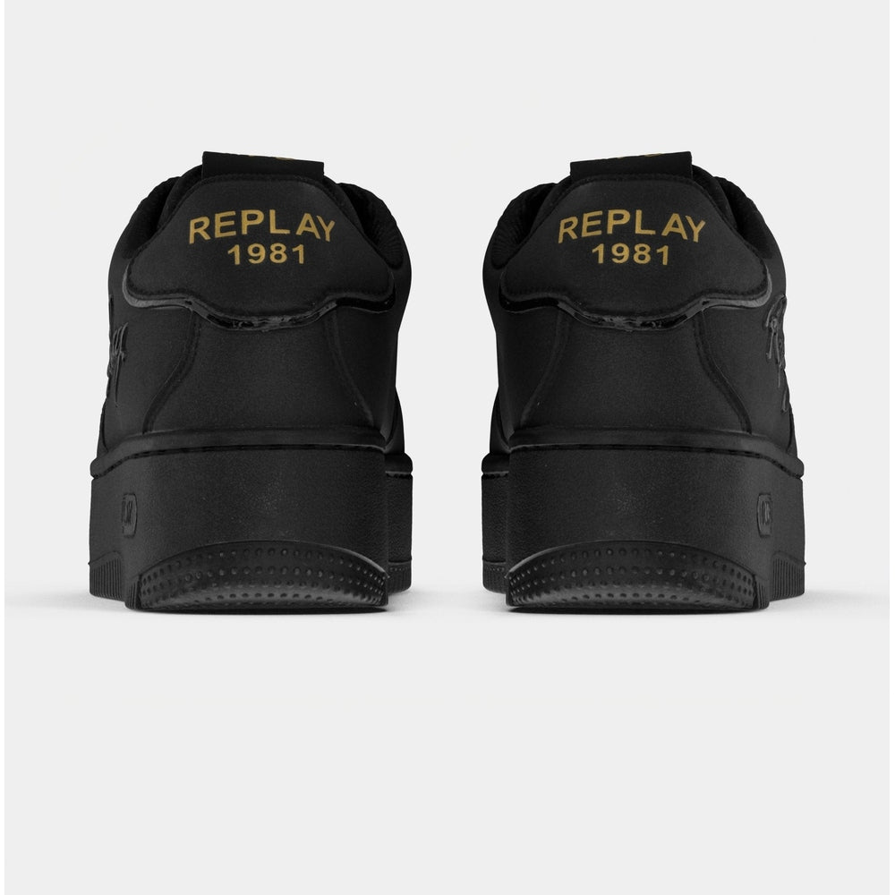 Replay Womens Epic High Matt Shoes In Black