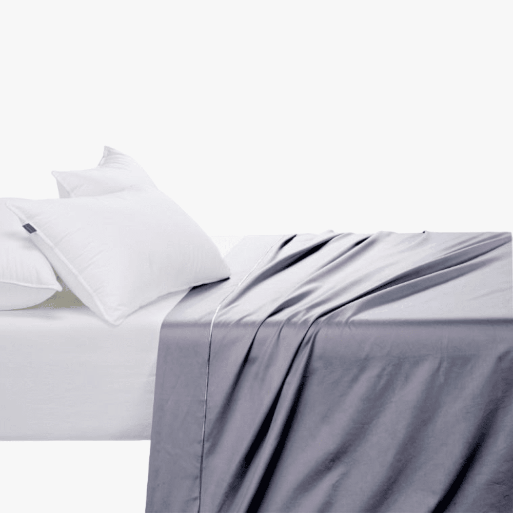 Cotton Co 400 Thread Fitted Sheet Extra Depth In Grey