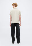 Calvin Klein Mens Monogram Pique Golfer In Beige