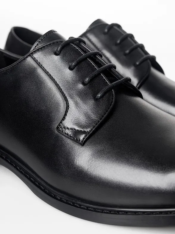 Polo Mens Classic Gibson Lace Up Shoes In Black