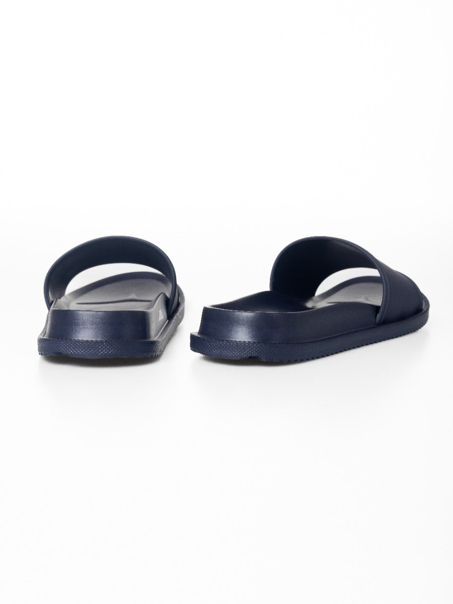 Polo Mens Big Pony Pool Sandals In Navy