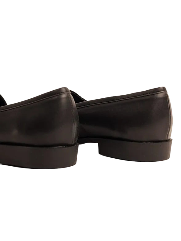 Polo Womens Jacquard Monogram Loafer In Black