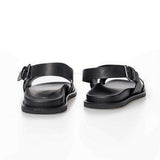Polo Mens Moulded Leather Trim Sandals In Black