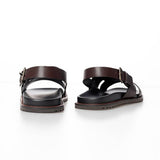 Polo Mens Moulded Leather Trim Sandals In Brown