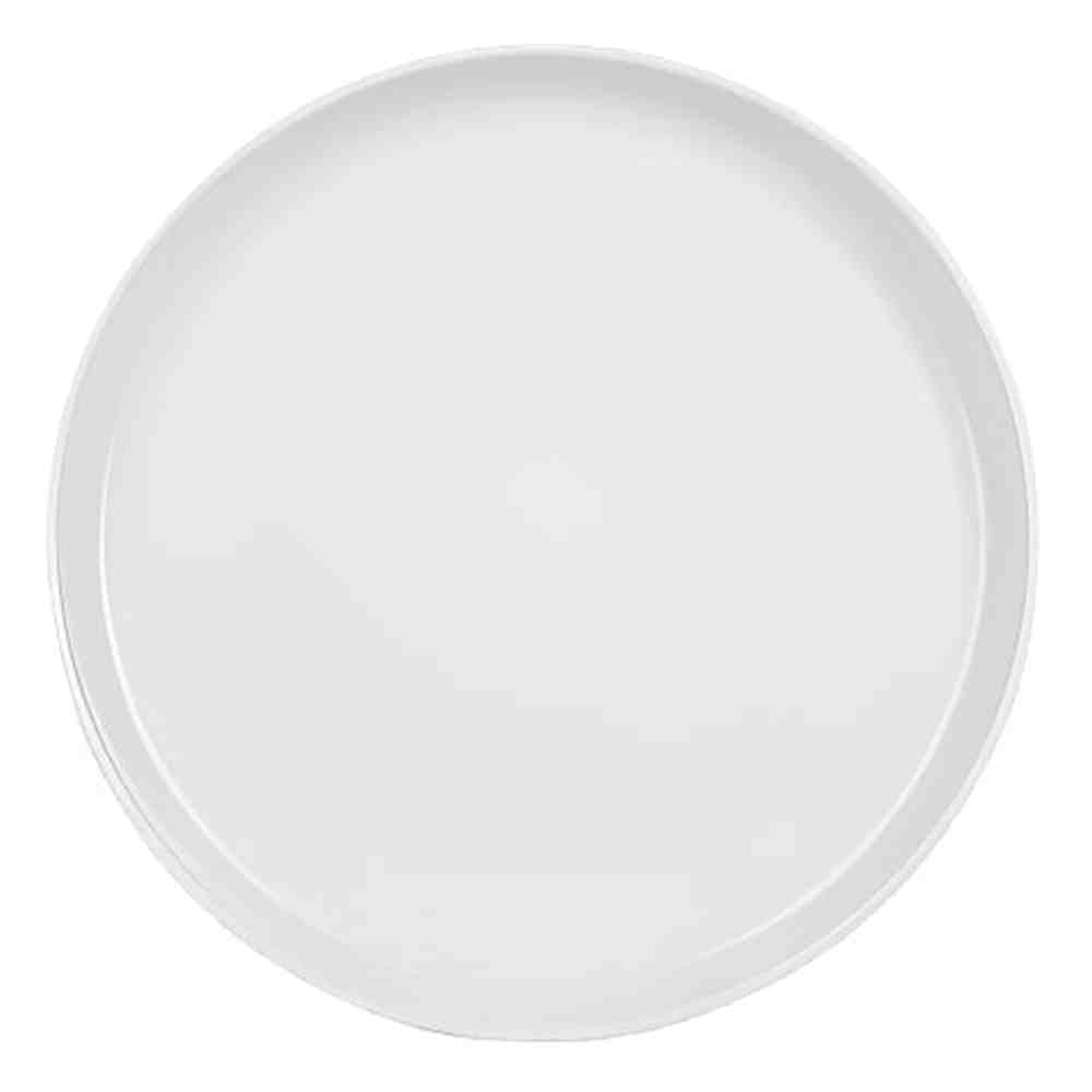 Jan Flat Stackerble Dinner Plate White