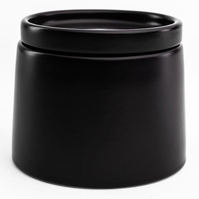 Jan Flat Stackable Sugar Pot In Black