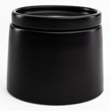 Jan Flat Stackable Sugar Pot In Black