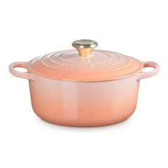 Le Creuset Signature Round Cocotte 22Cm Peach