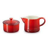 Le Creuset Cream & Sugar Set Cerise