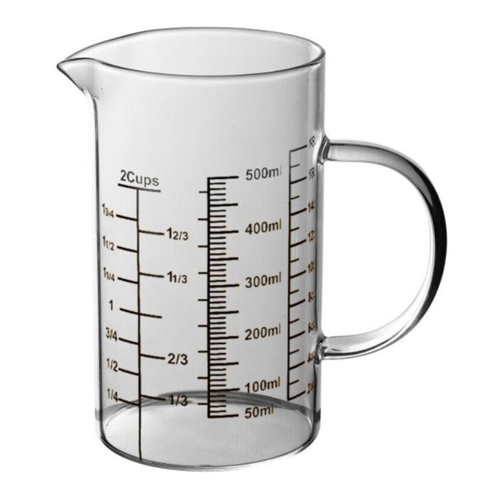 Creative Cooking Glass Measuring Jug In Transparent