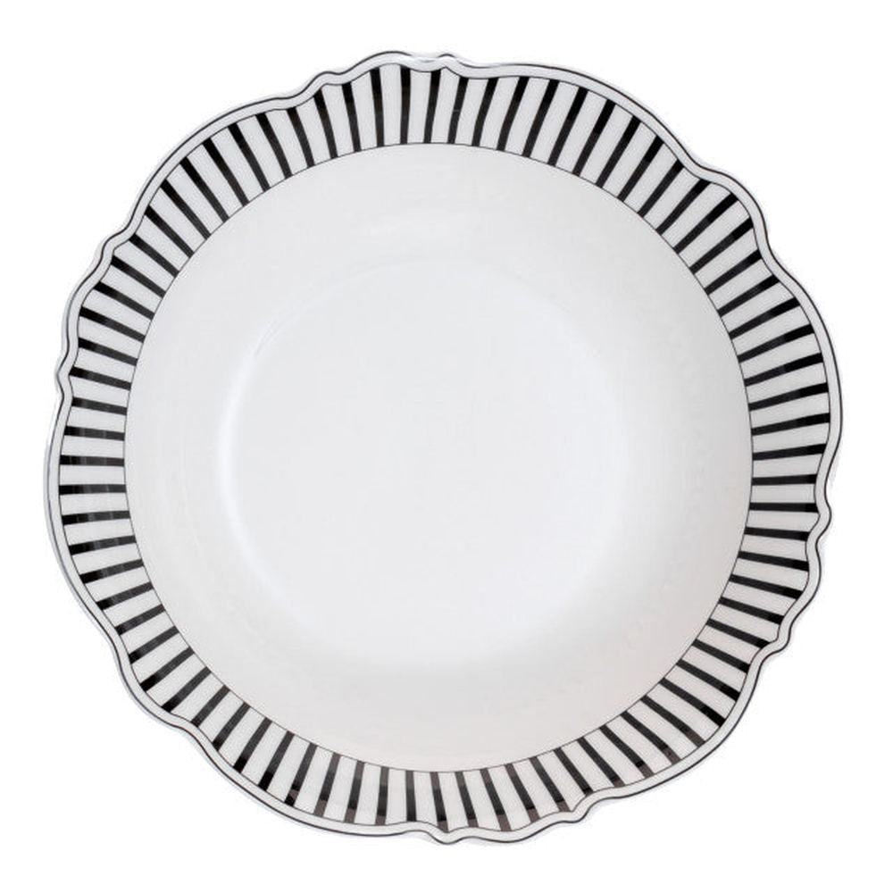 Jenna Clifford Salad Bowl In Ivory Noir