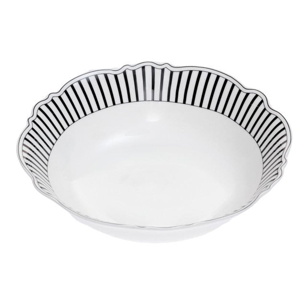 Jenna Clifford Cereal Bowl Set Of 4 In Ivory Noir