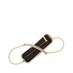 Fenn Gold Chain Handbag In Sand