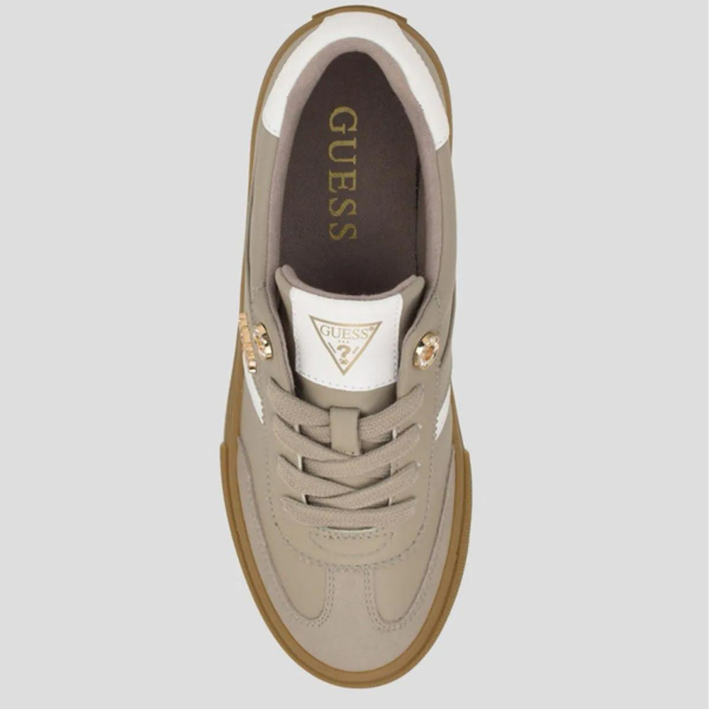 Guess Womens Loui Sneakers In Light Natural
