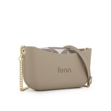 Fenn Gold Zip Tote Bag In Stone
