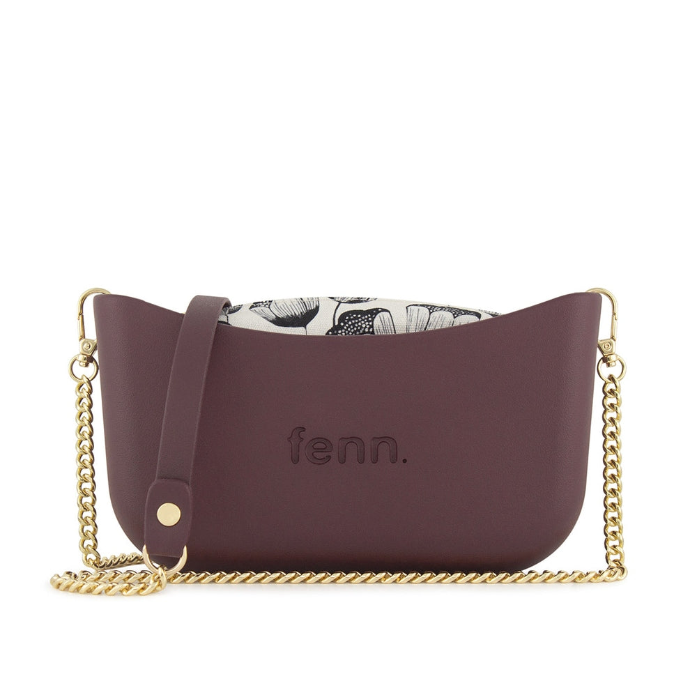 Fenn Womens Cross Body Bag In Purple/Gold