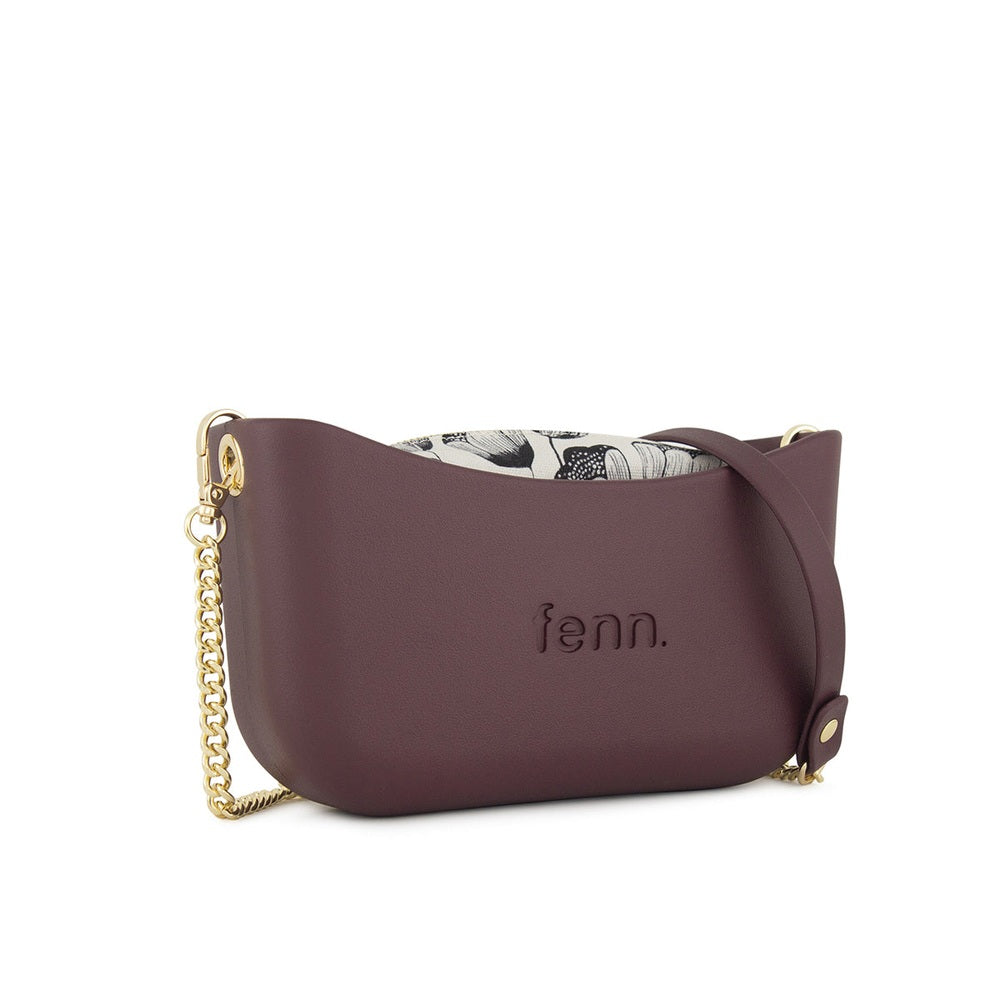 Fenn Womens Cross Body Bag In Purple/Gold