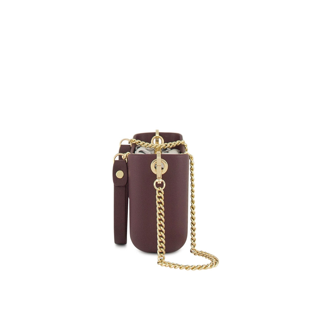 Fenn Womens Cross Body Bag In Purple/Gold