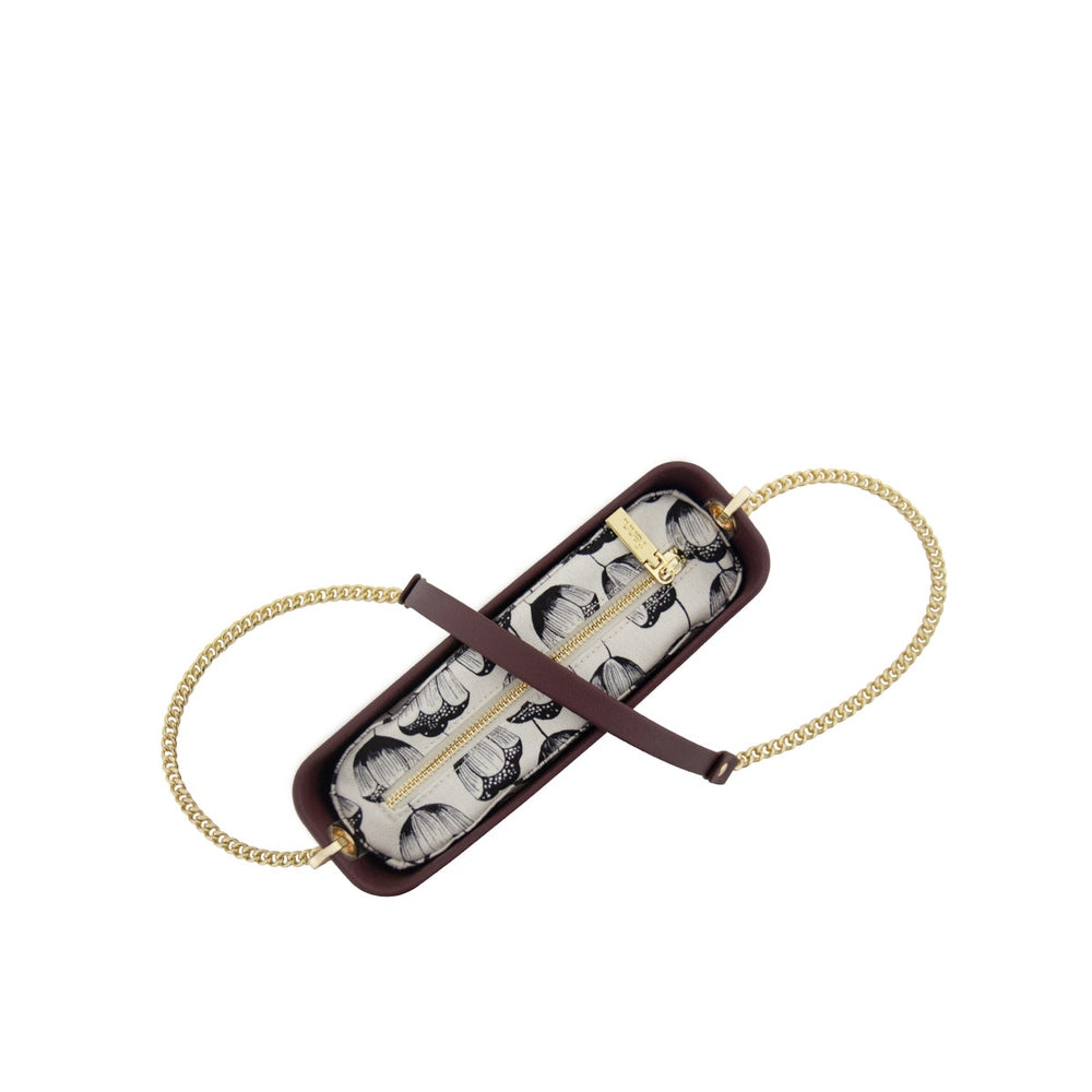 Fenn Womens Cross Body Bag In Purple/Gold