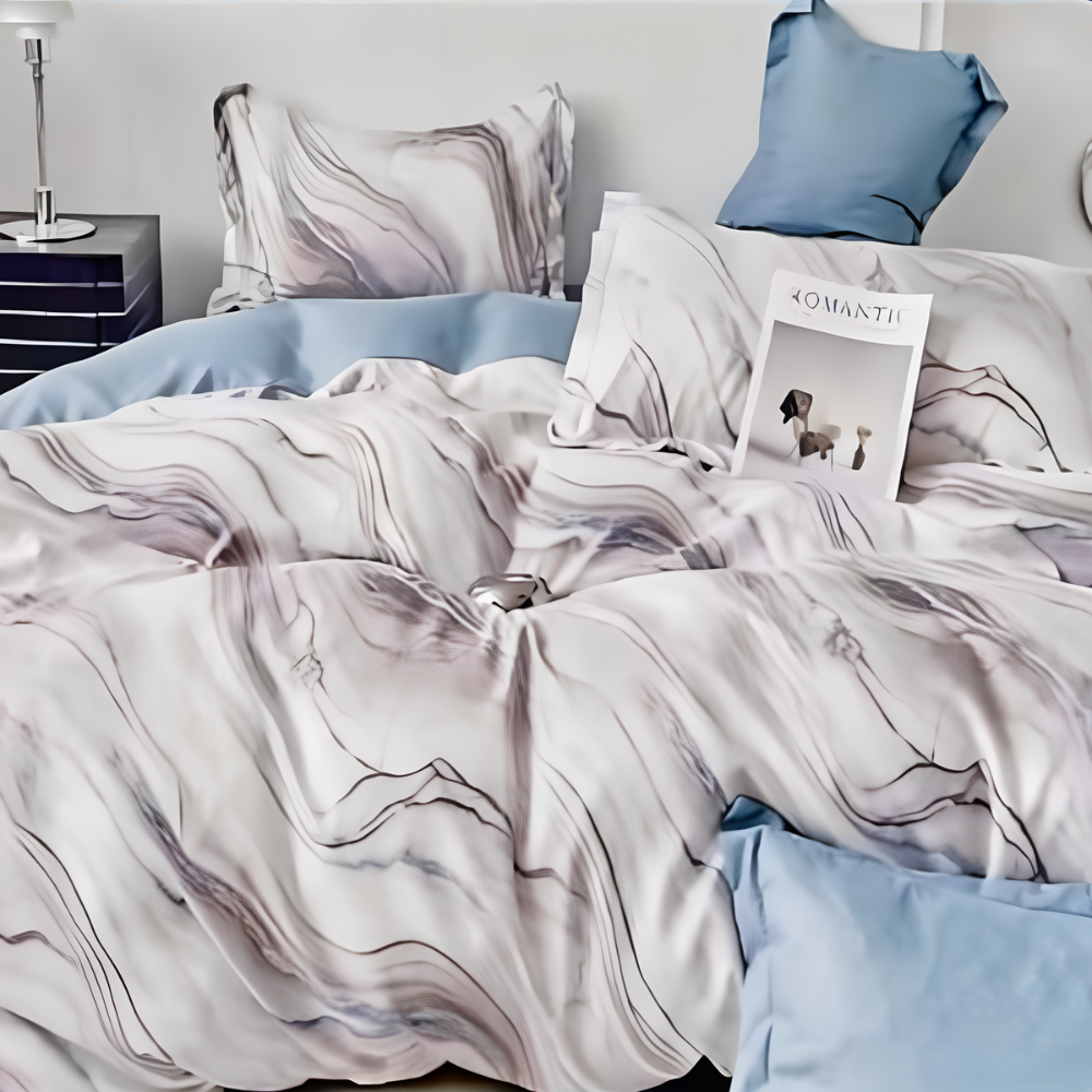 Cotton Co Ms Zaria Duvet Cover In Neutral