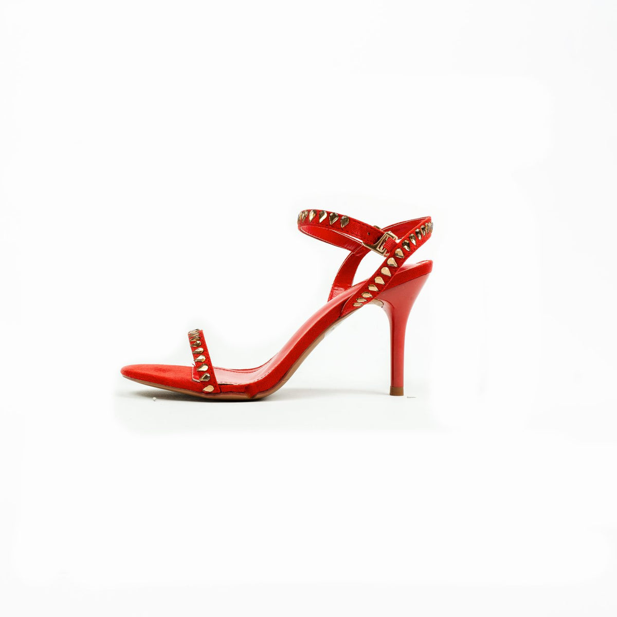 La Her Qxg-19 Ladies Evening Shoe Red Gold