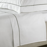 Egyptian Cotton Satin Flat Sheet In White