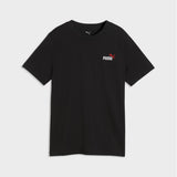 Puma Boys Essential 2 Color Small Logo Embroided T-Shirt In Black
