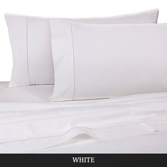 Egyptian Cotton Satin Flat Sheet In White