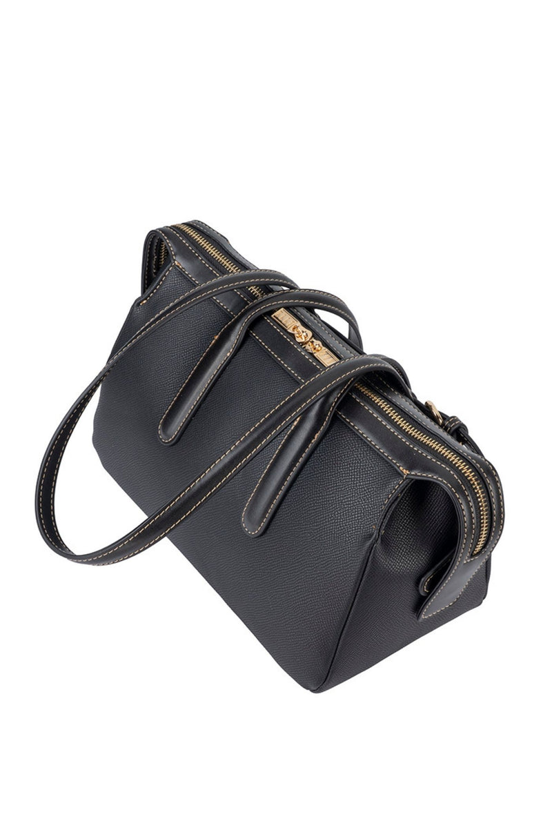 Elle Belt Buckle Tote Bag In Black