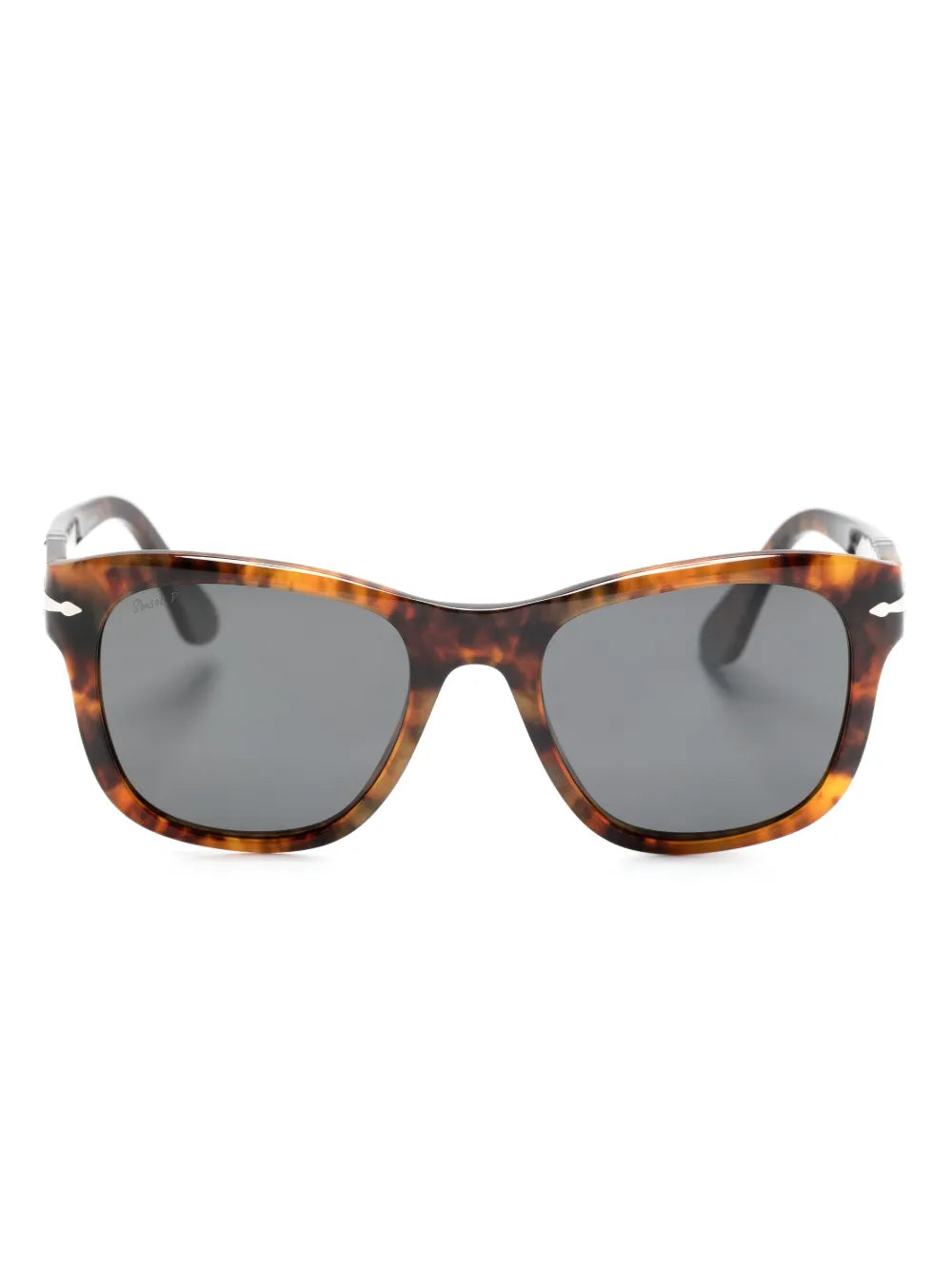 Persol Marble Frame Sunglasses For Women In Brown